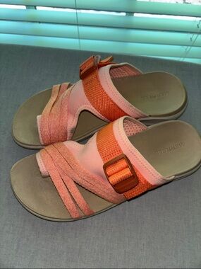Merrell Women’s Coral-Orange Slide Sandals